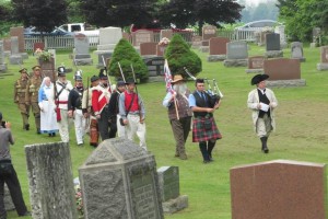 Colour Party marching in. Photo courtesy of Brenda Corby