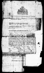 Original documents for Edward Lee of the 41st Regiment of Foot, 1802.