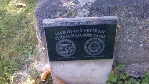 Sample Plaque with edge engraved with veteran's name
