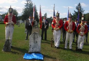 Canadian Fencibles and Royal Canadian Legion Br. 387 at the ceremony. 23 Sep 2018. photo by Linda Walt