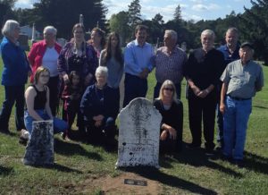 Some of Benjamin Preston's descendants. Stockdale Cem. 23 Sep 2018 photo by P Johnson